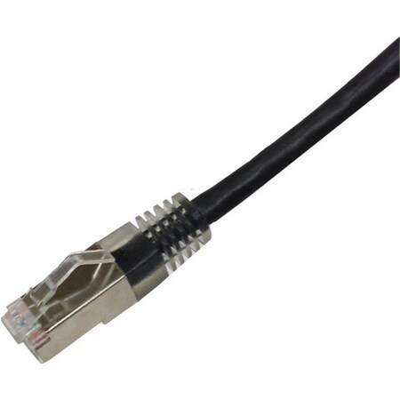 Weltron 25Ft Black Cat6A Booted Stp Patch Cable 90-C6ABS-25BK